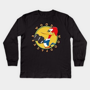 WOODY WOODPECKER CIR Kids Long Sleeve T-Shirt